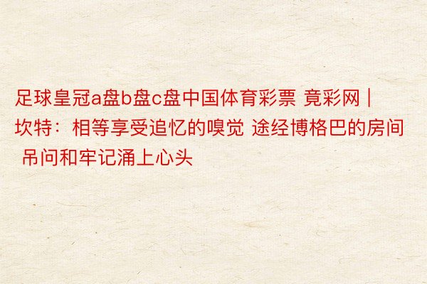 足球皇冠a盘b盘c盘中国体育彩票 竟彩网 | 坎特：相等享受追忆的嗅觉 途经博格巴的房间 吊问和牢记涌上心头
